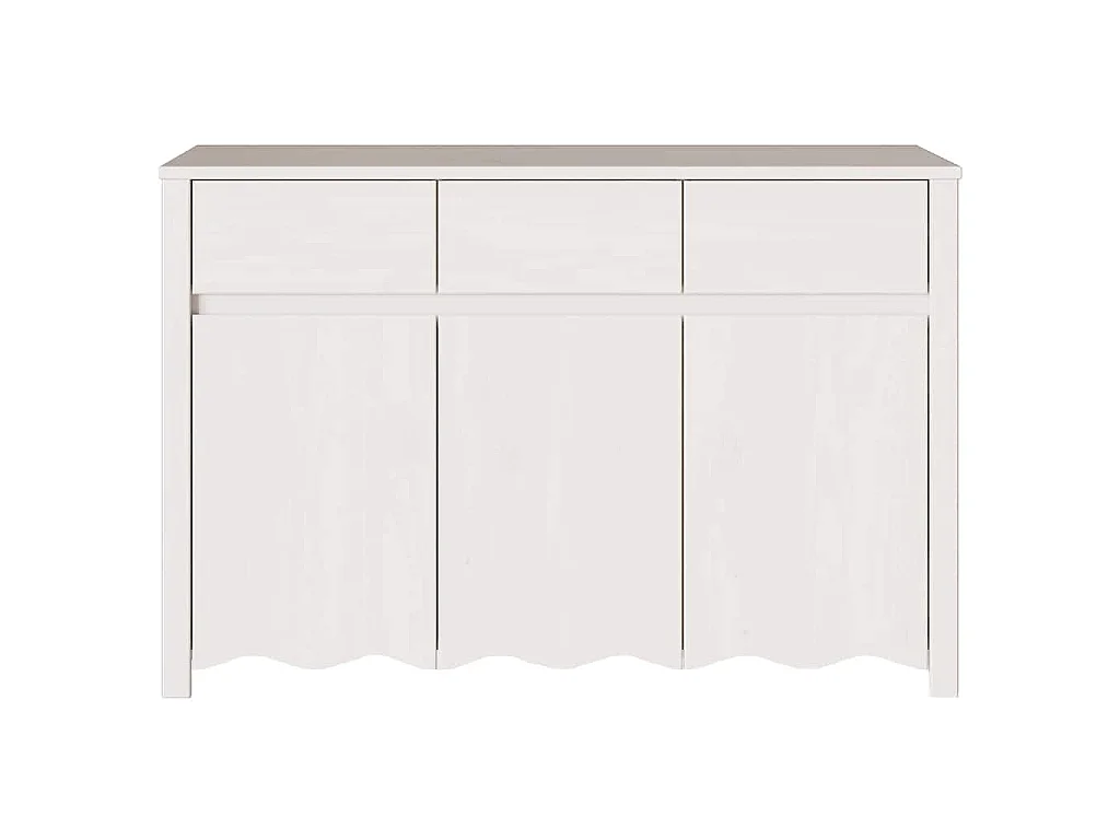 Buffet Drammen Blanc 114 x 43 x 75,5 cm Bois de pin massif