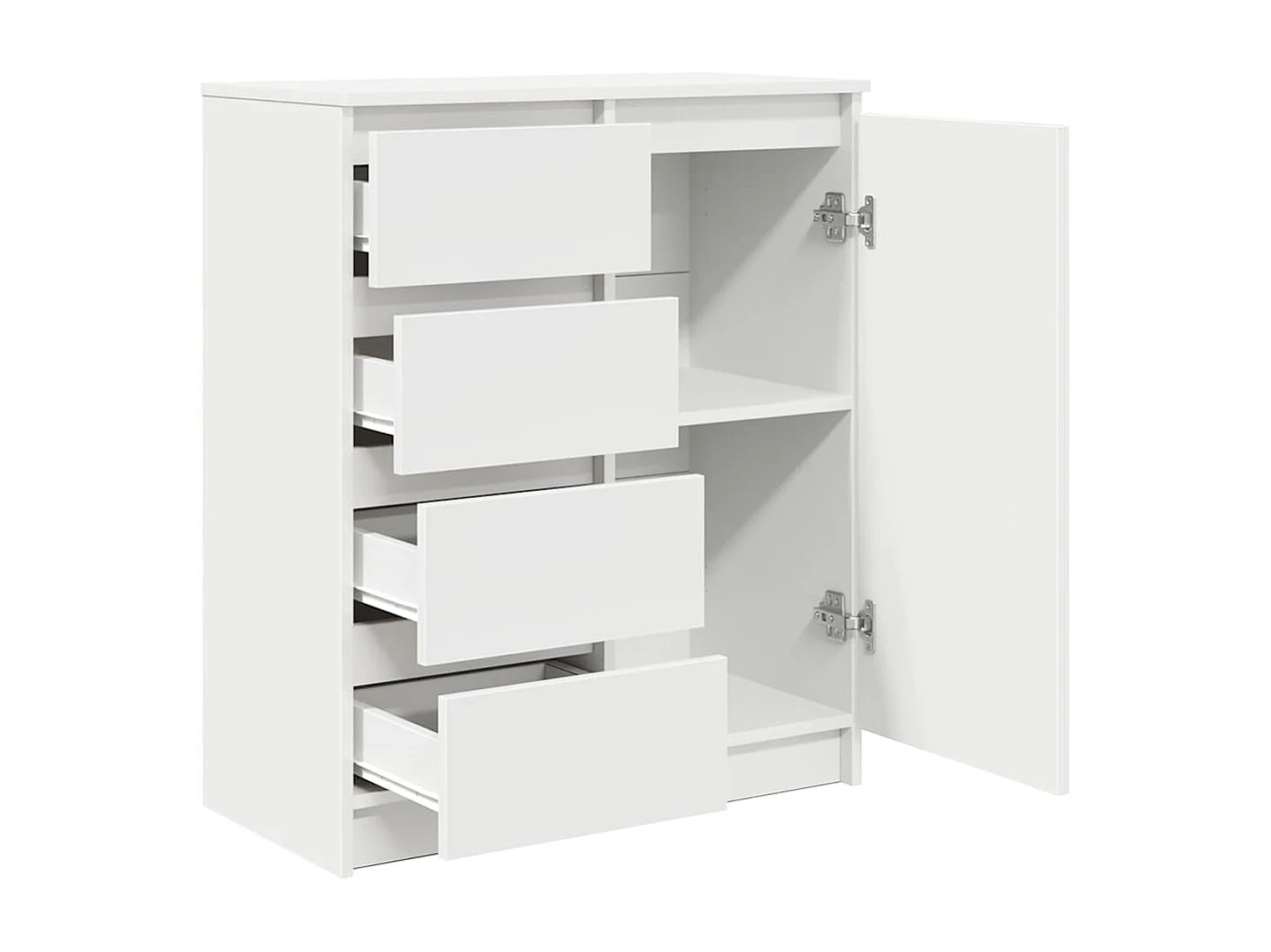 Buffet avec tiroirs blanc 71x35x84 cm bois d'ingénierie