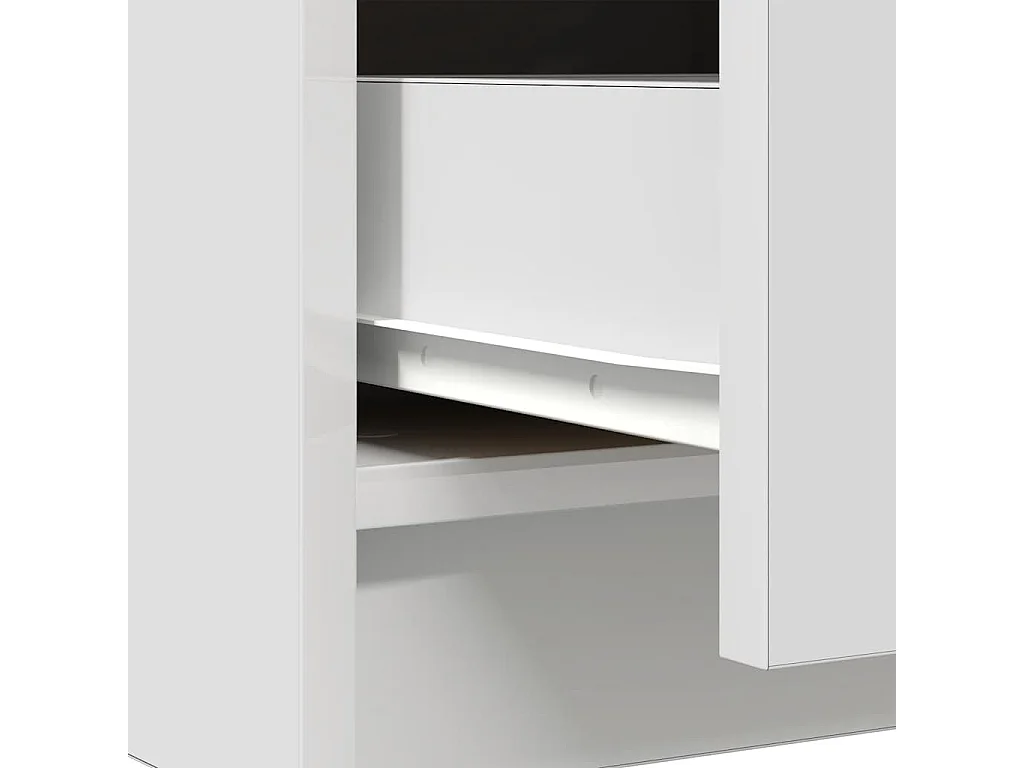 Buffet avec tiroirs blanc 71x35x84 cm bois d'ingénierie