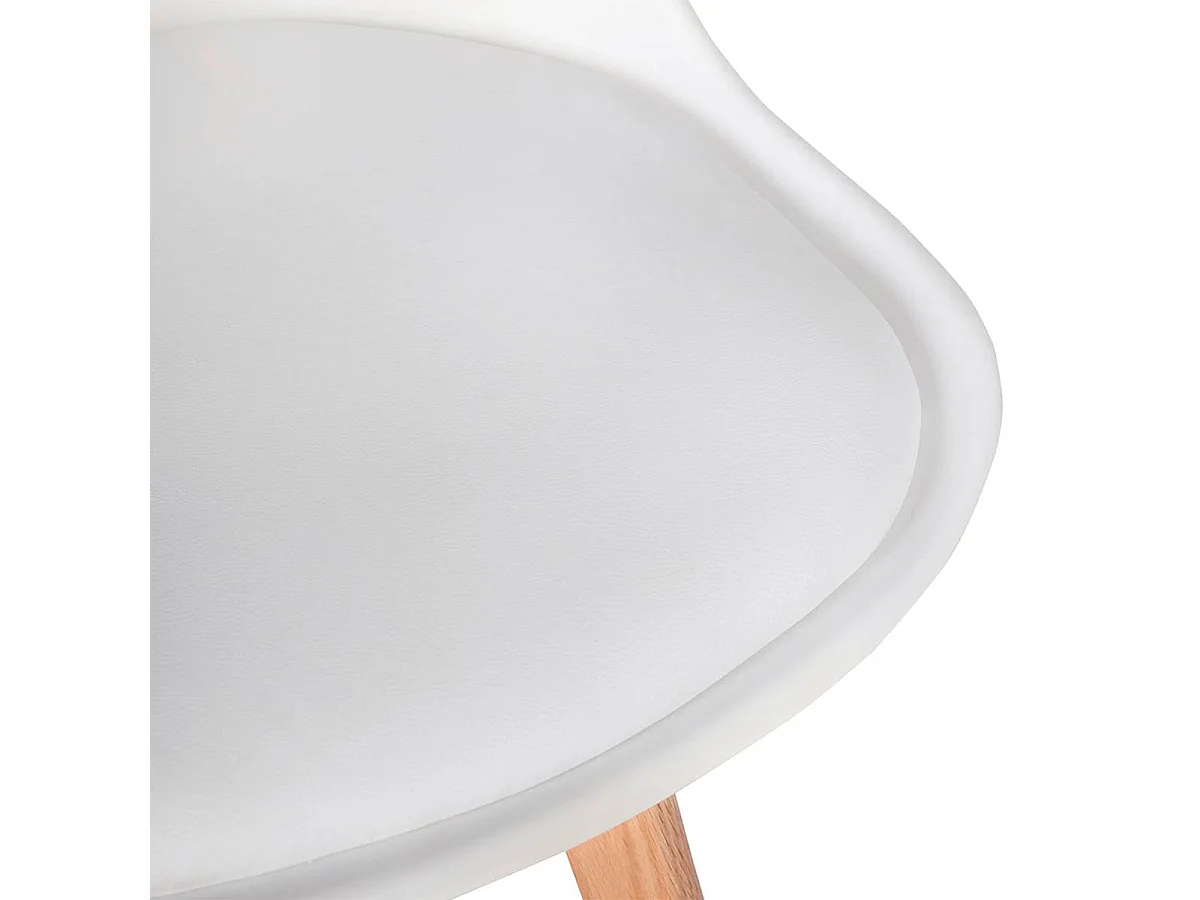Pack de 4 sillas Fina blanco 83x45x48 cm