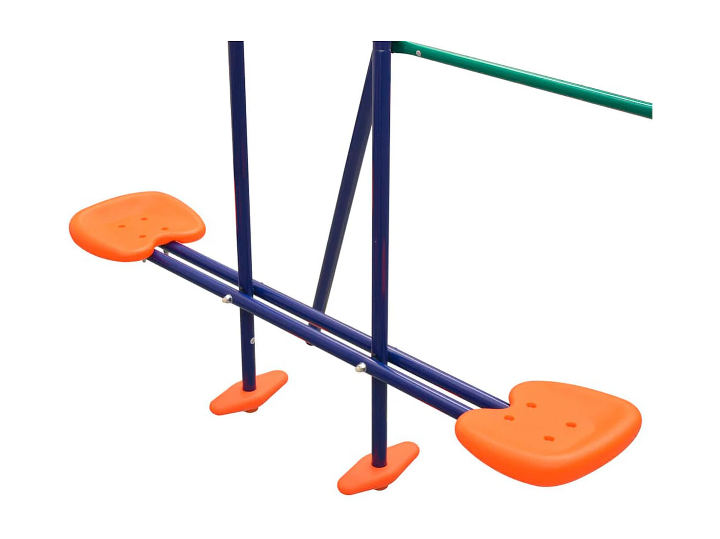 Columpio infantil 4 asientos 2 balancines + tándem +3A multicolor 182x324x155 cm