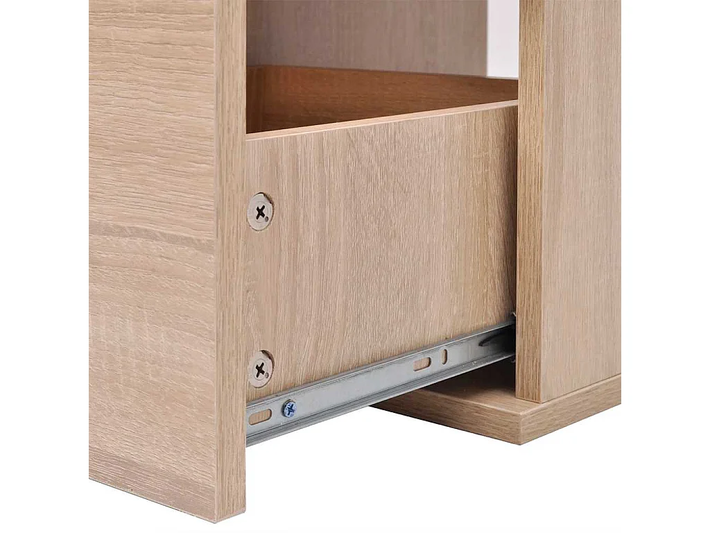 Mobilier de salle de bain avec lavabo 7 pcs Beige