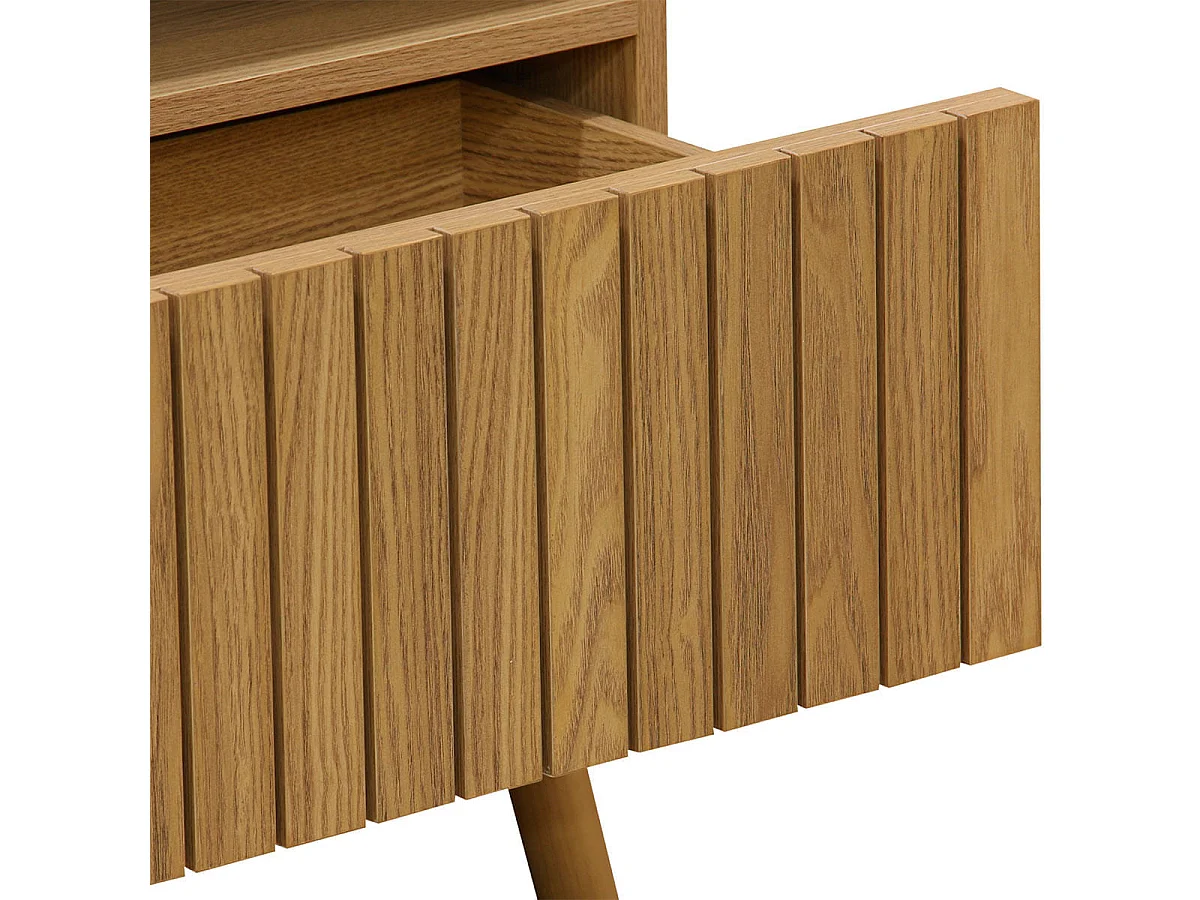 Mueble bajo de TV Trend 2 huecos + 2 cajones madera 50x150x40 cm Adec