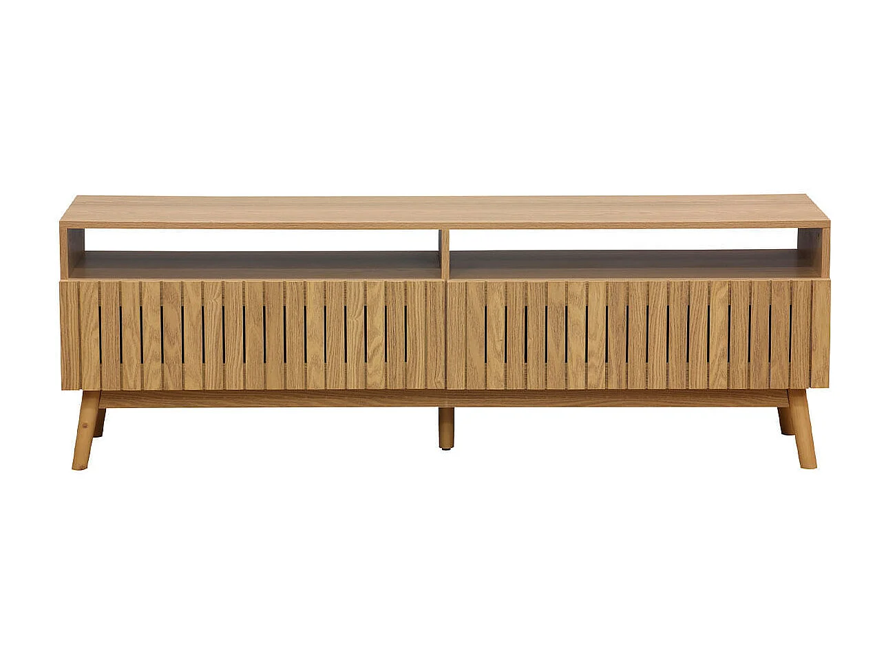 Mueble bajo de TV Trend 2 huecos + 2 cajones madera 50x150x40 cm Adec