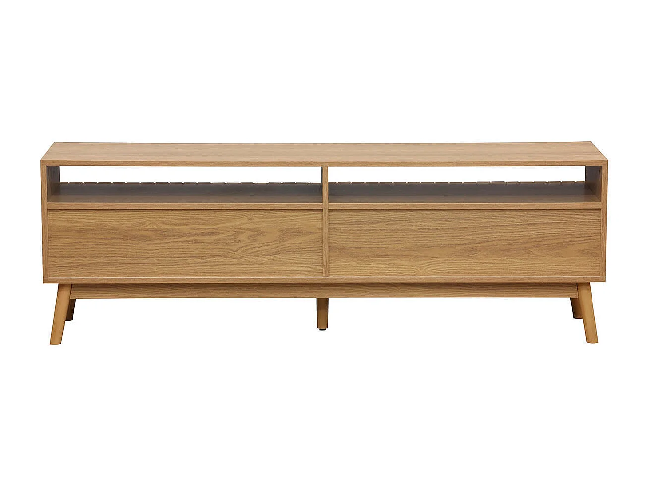 Mueble bajo de TV Trend 2 huecos + 2 cajones madera 50x150x40 cm Adec