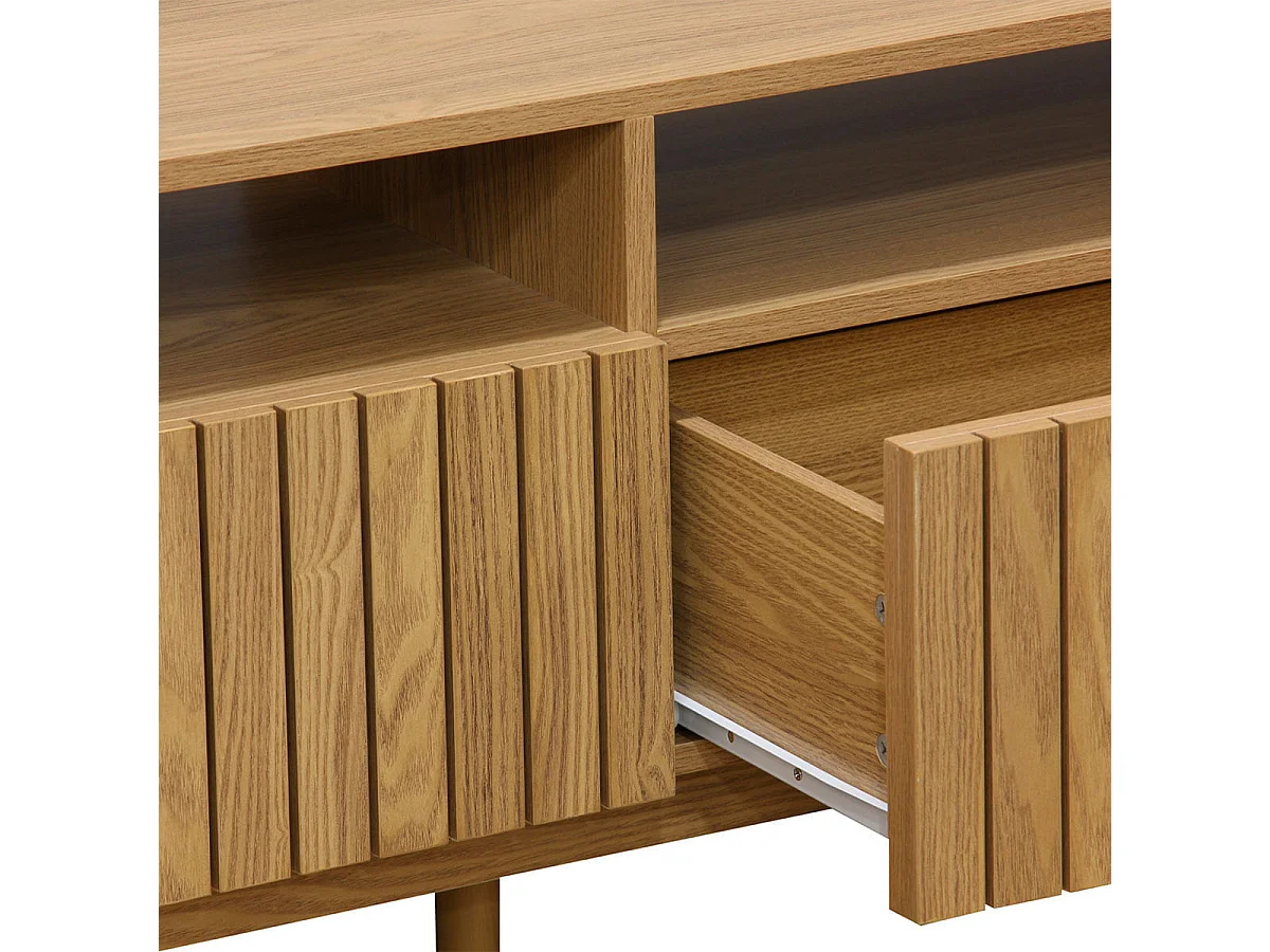 Mueble bajo de TV Trend 2 huecos + 2 cajones madera 50x150x40 cm Adec