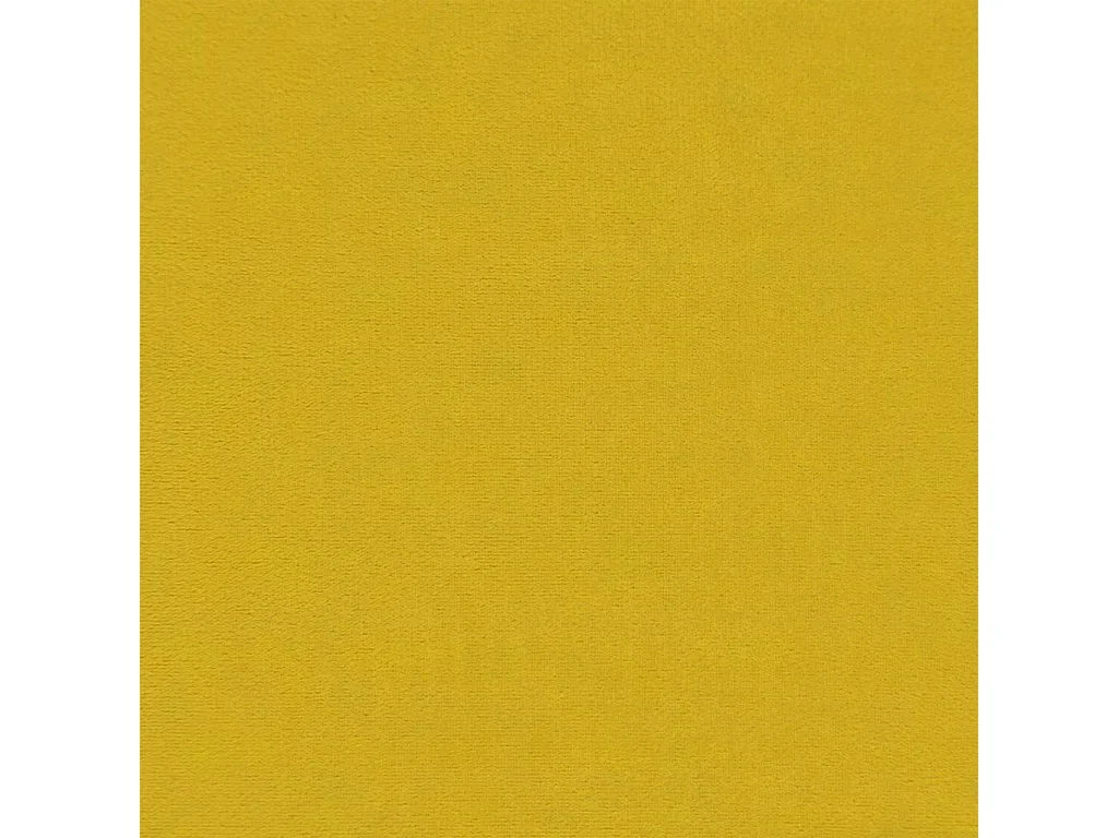 Chaise à bascule avec tabouret en velours jaune