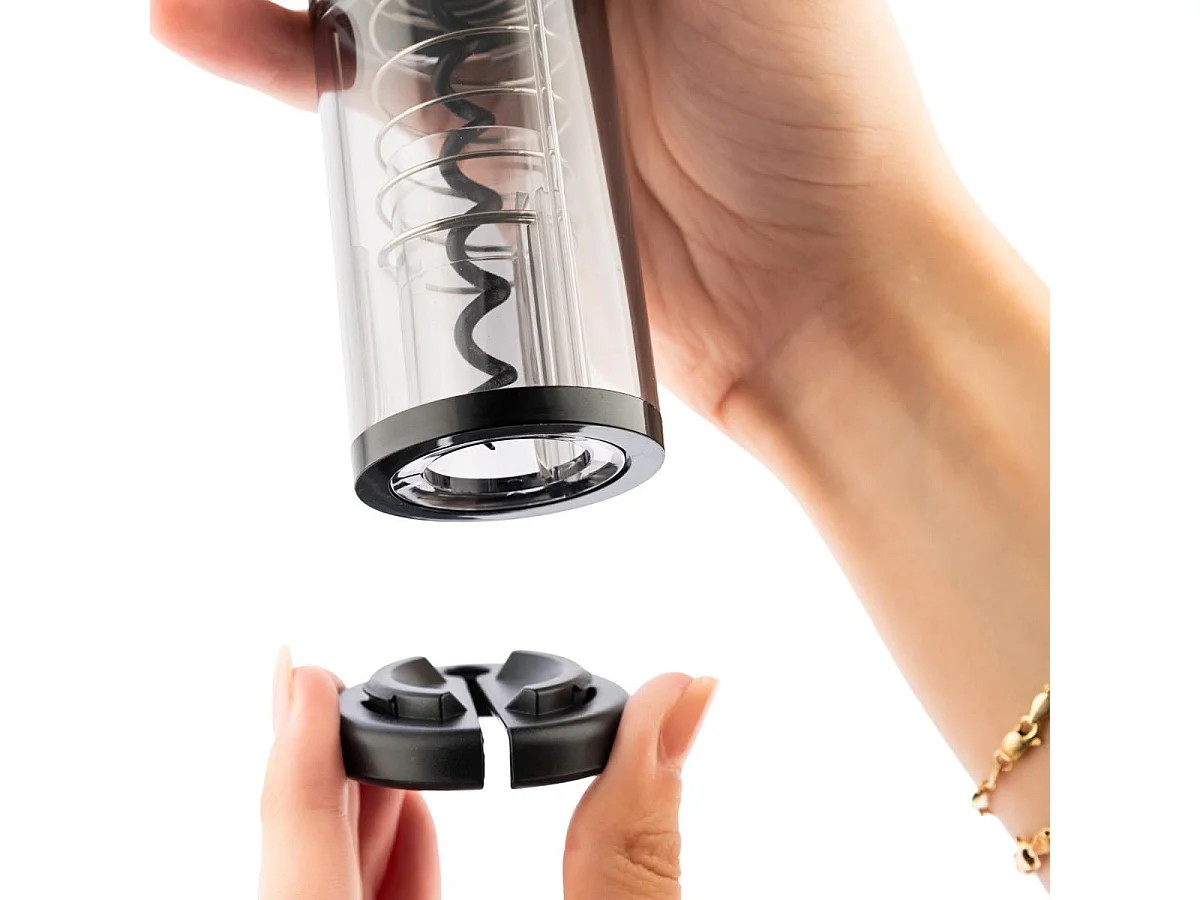 Abridor eléctrico Electric Koala sin pilas negro 22,3x4,5 cm