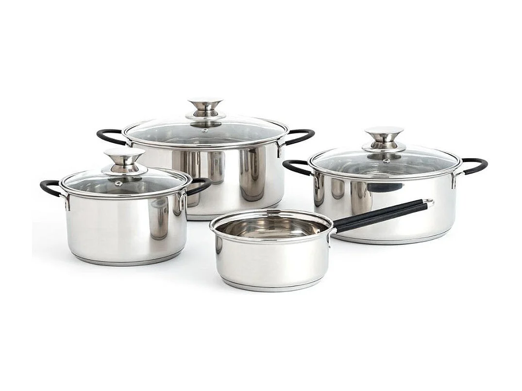 Set de 4 ollas Sensory Quid acero inox Ø14/Ø24/Ø20/Ø24 cm