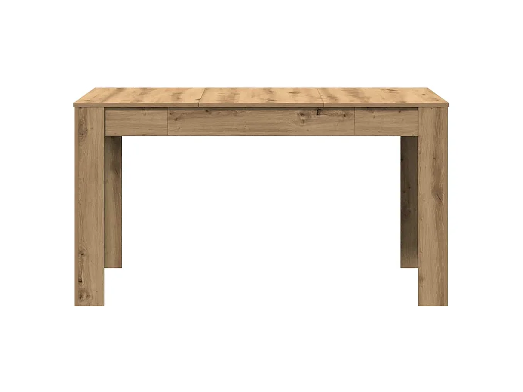 Table à manger chêne artisanal 140x74,5x76 cm bois d'ingénierie
