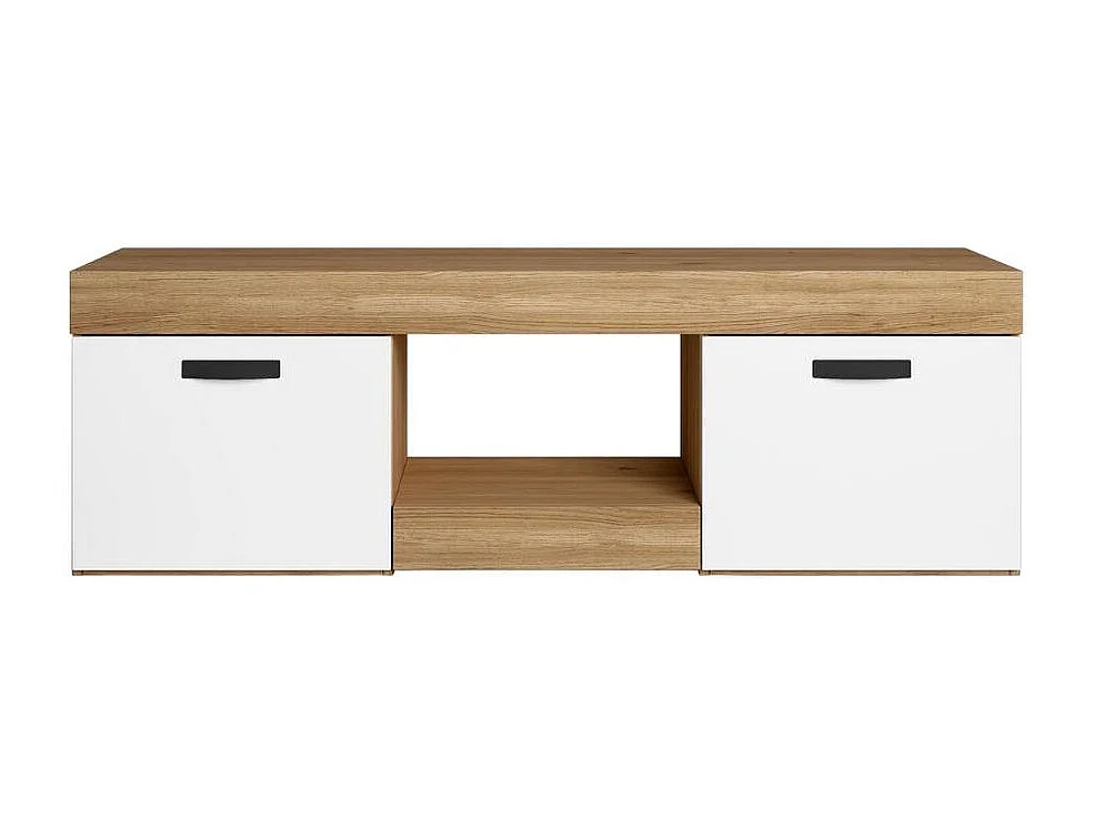 Mueble de TV Argos 2 puertas + compartimento blanco/natural 49x150x39,6 cm