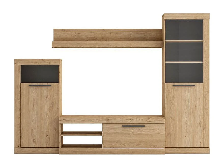 Composición de salón Escena 258 cm natural/pizarra