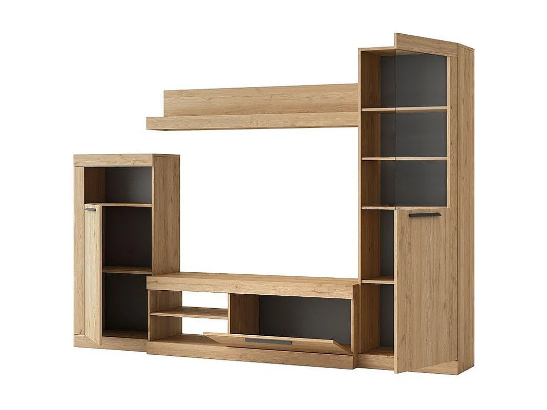 Composición de salón Escena 258 cm natural/pizarra