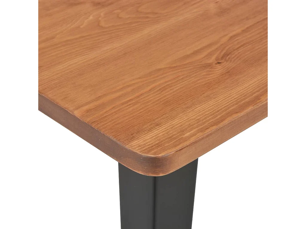 Mobilier de bar 3 pcs Acier Noir