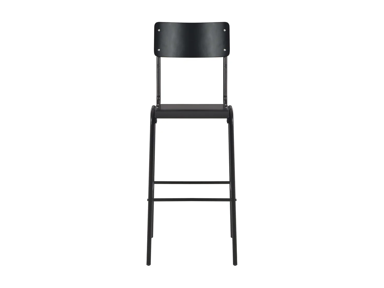 Mobilier de bar 3 pcs Acier Noir