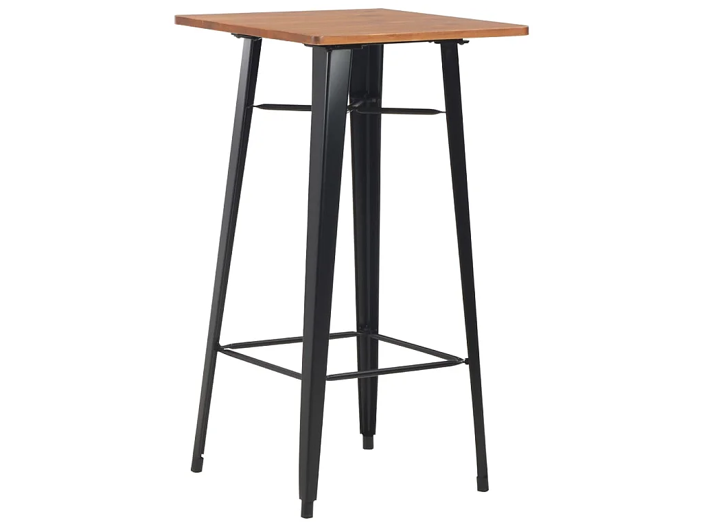 3-teiliges Bar-Set Stahl Schwarz