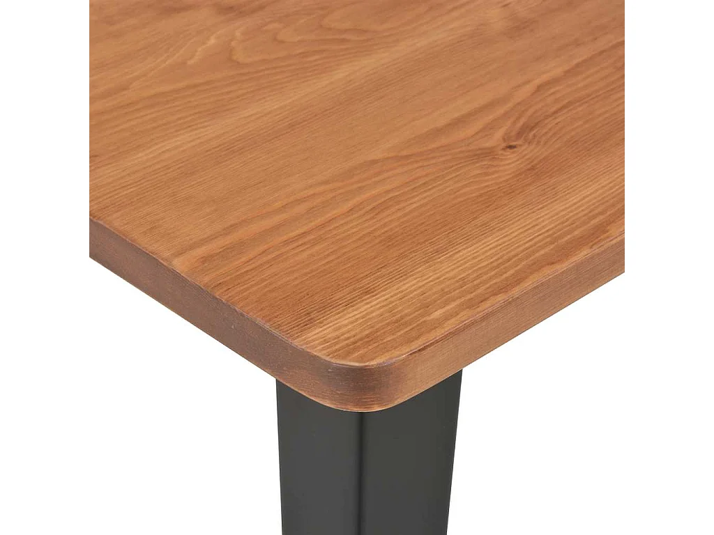 Mobilier de bar 3 pcs Acier Noir