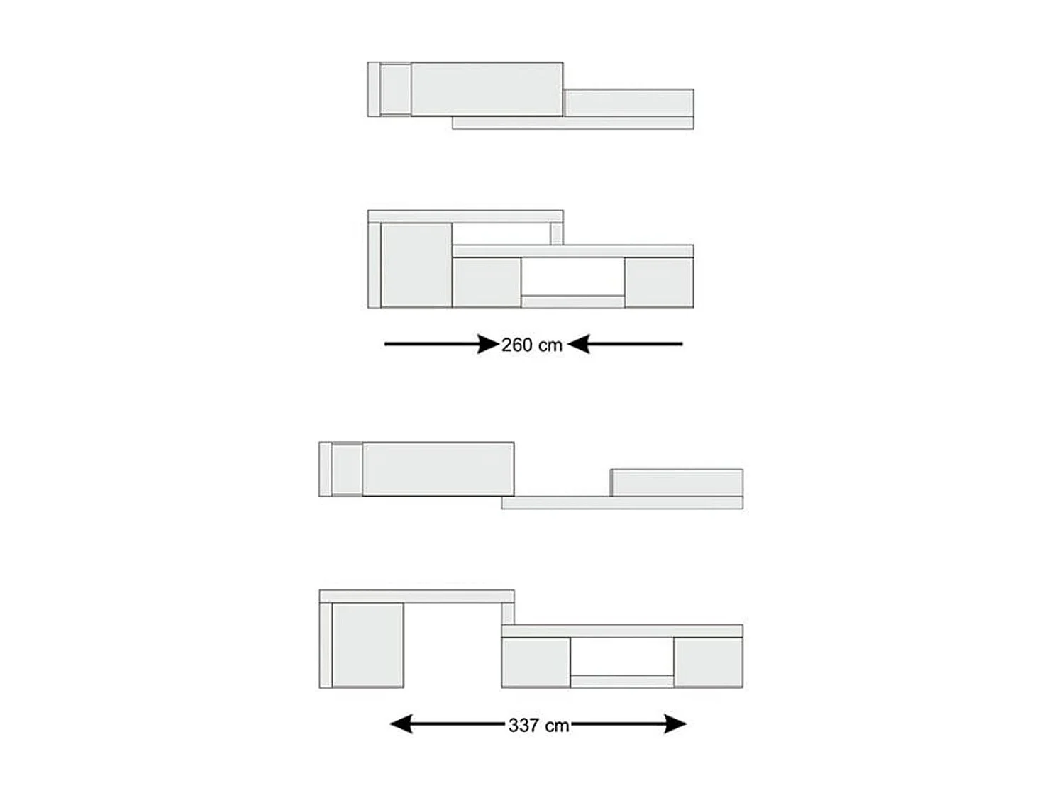 Conjunto Mesa Cocina Desplegable + 2 Sillas Gris y Blanco