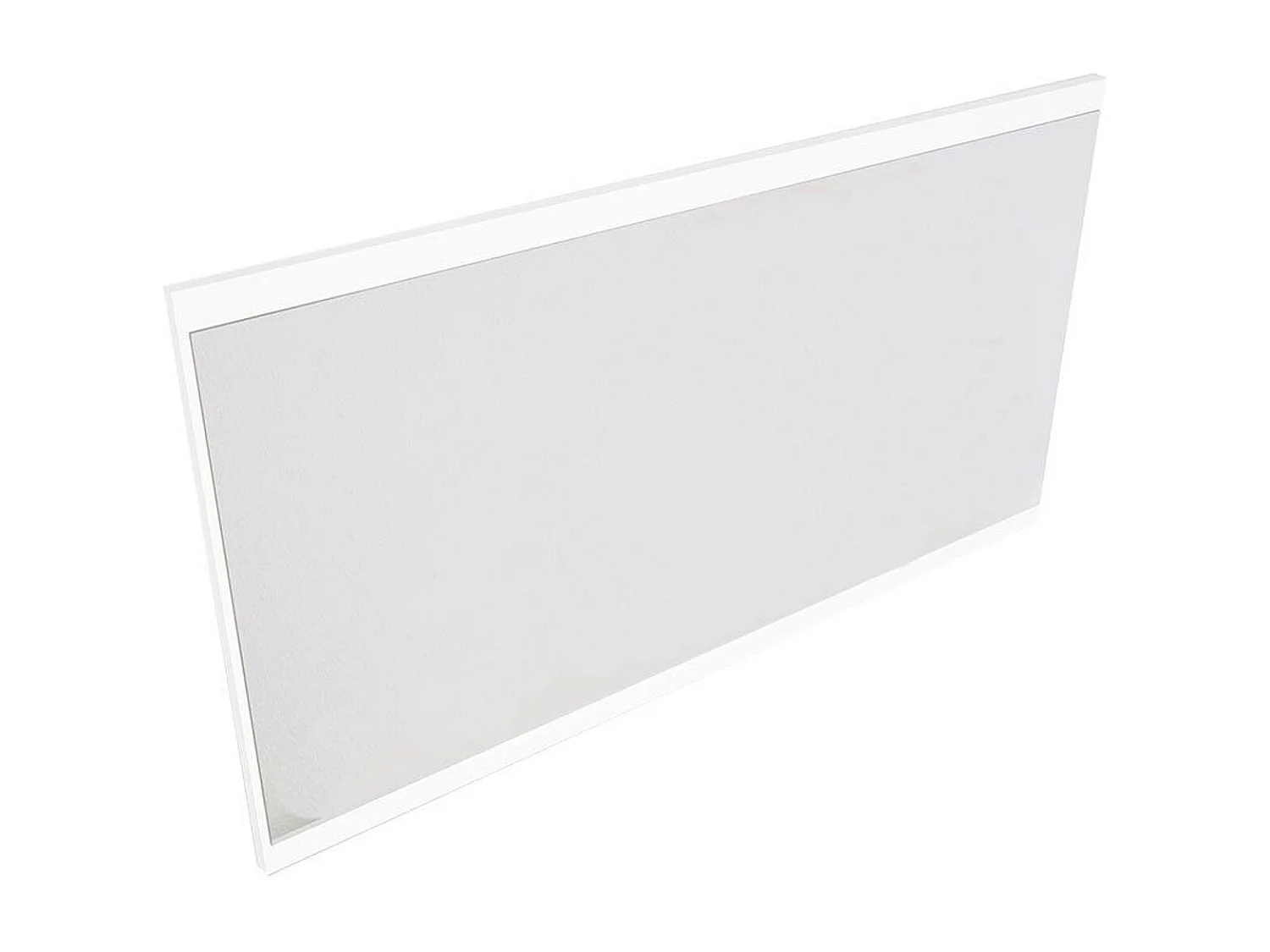 Espejo de pared Alice horizontal blanco mate 51x96,6x1,9 cm