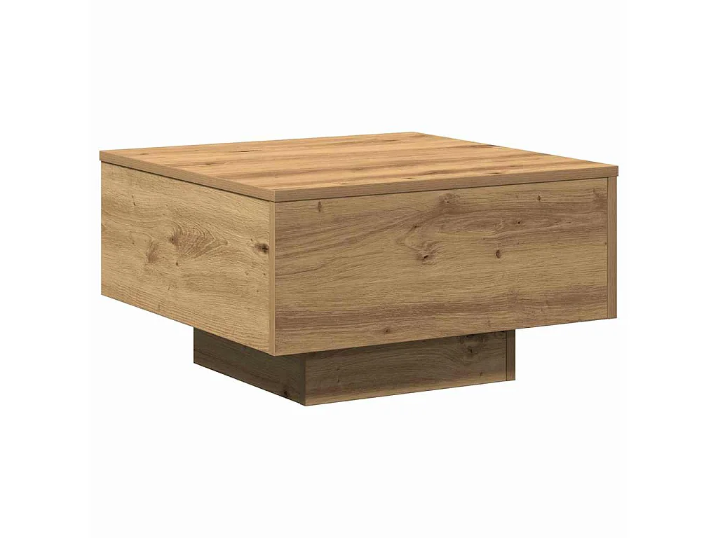 Table basse Chêne artisanal 55 x 55 x 31 cm