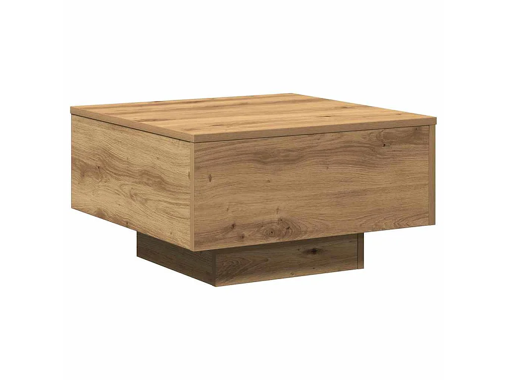 Table basse Chêne artisanal 55 x 55 x 31 cm