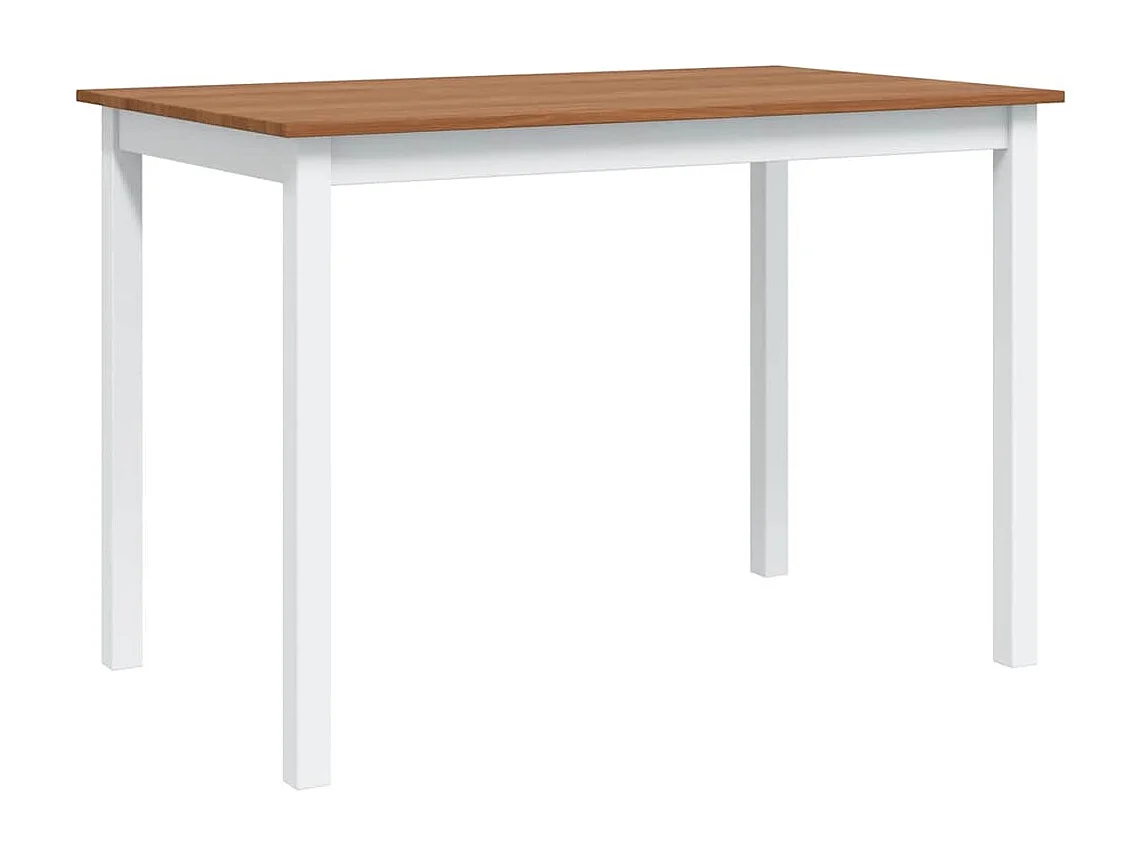 Ensemble de salle à manger 5 pcs Marron et blanc