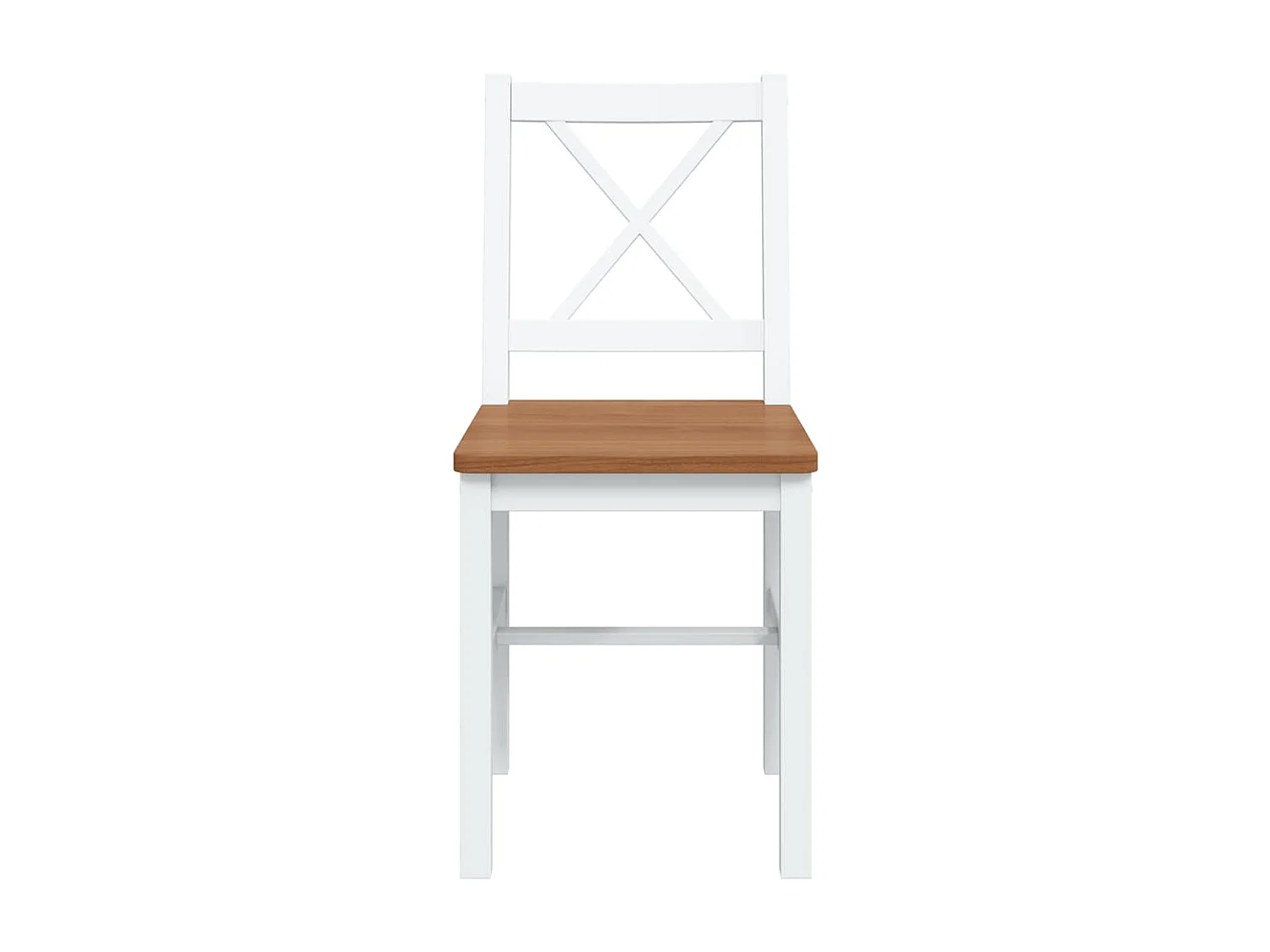 Ensemble de salle à manger 5 pcs Marron et blanc