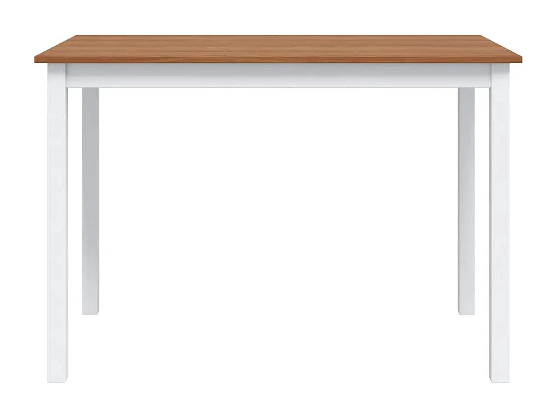 Ensemble de salle à manger 5 pcs Marron et blanc