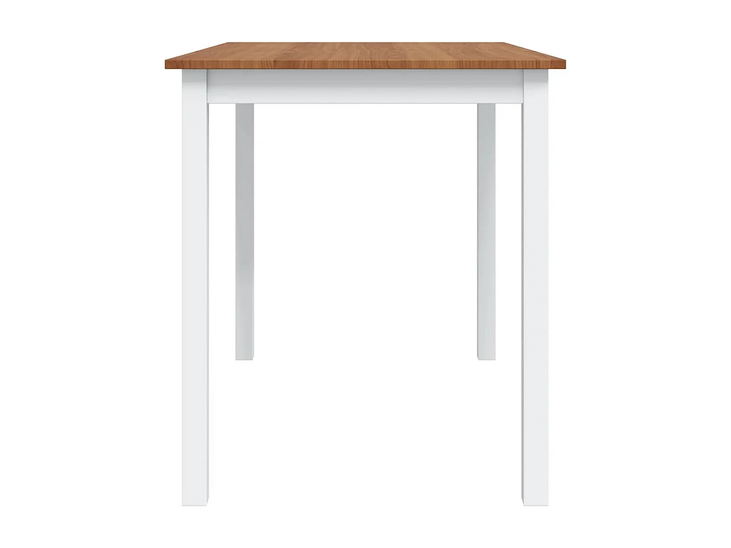 Ensemble de salle à manger 5 pcs Marron et blanc