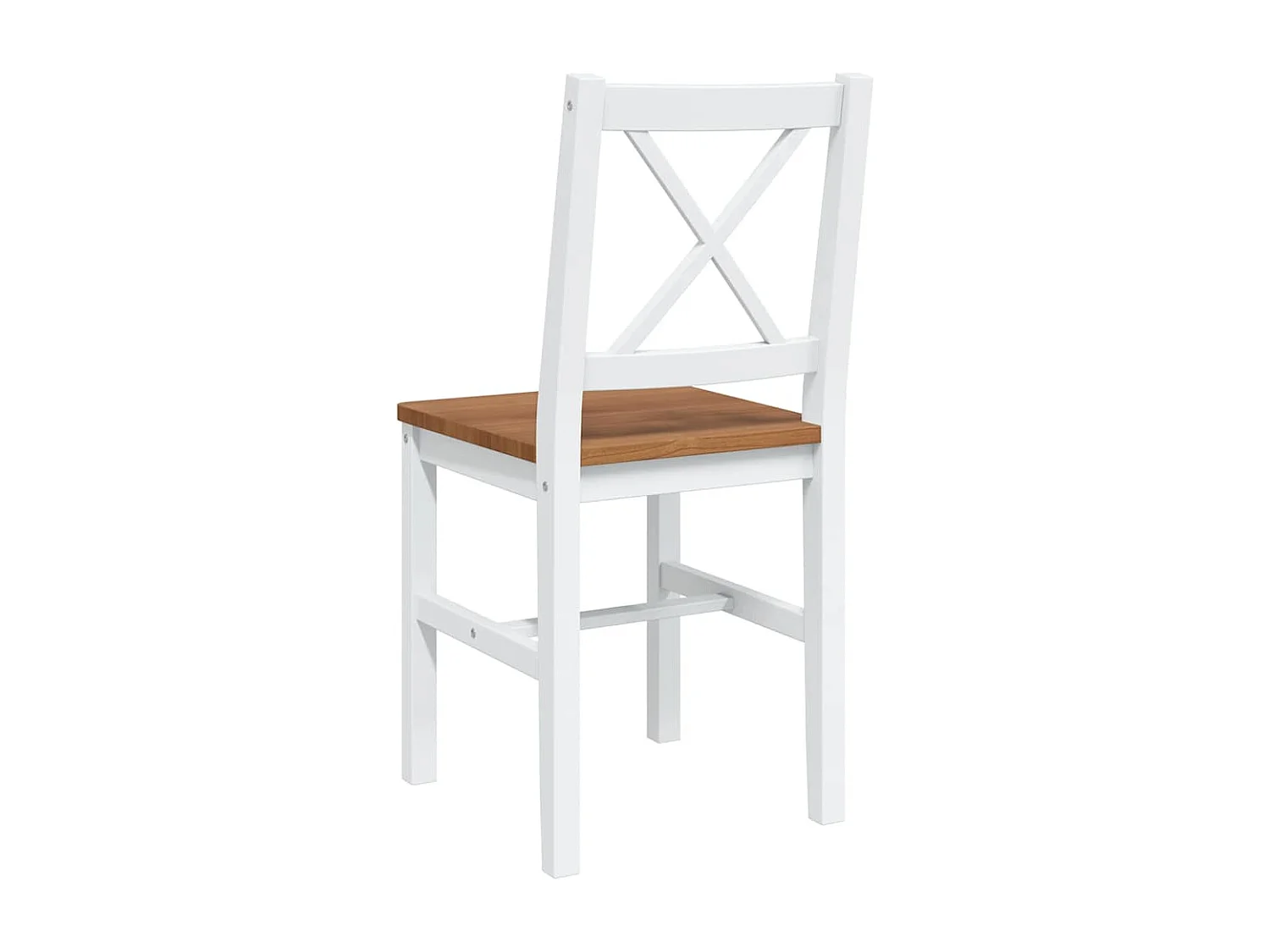 Ensemble de salle à manger 5 pcs Marron et blanc