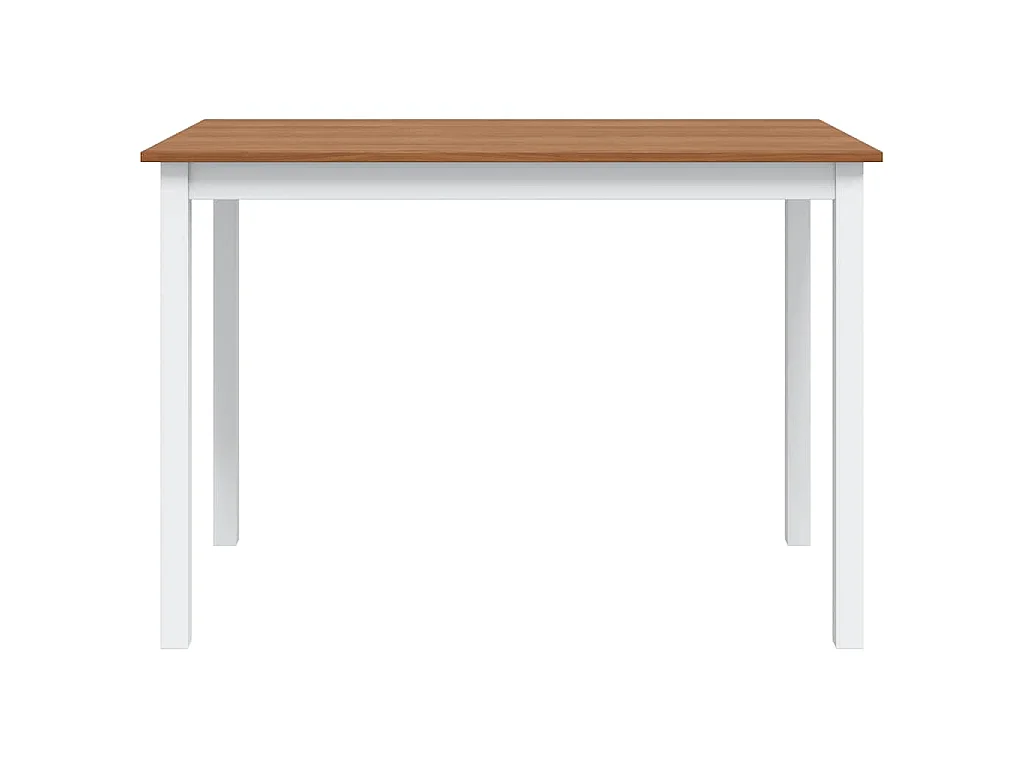 Ensemble de salle à manger 5 pcs Marron et blanc