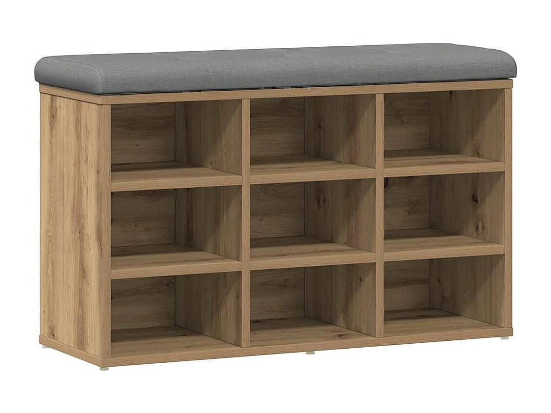 Schuhbank Artisan-Eiche 82x32x50 cm Holzwerkstoff