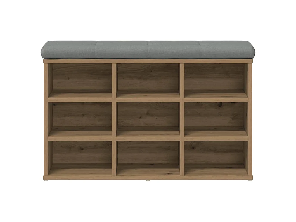 Schuhbank Artisan-Eiche 82x32x50 cm Holzwerkstoff