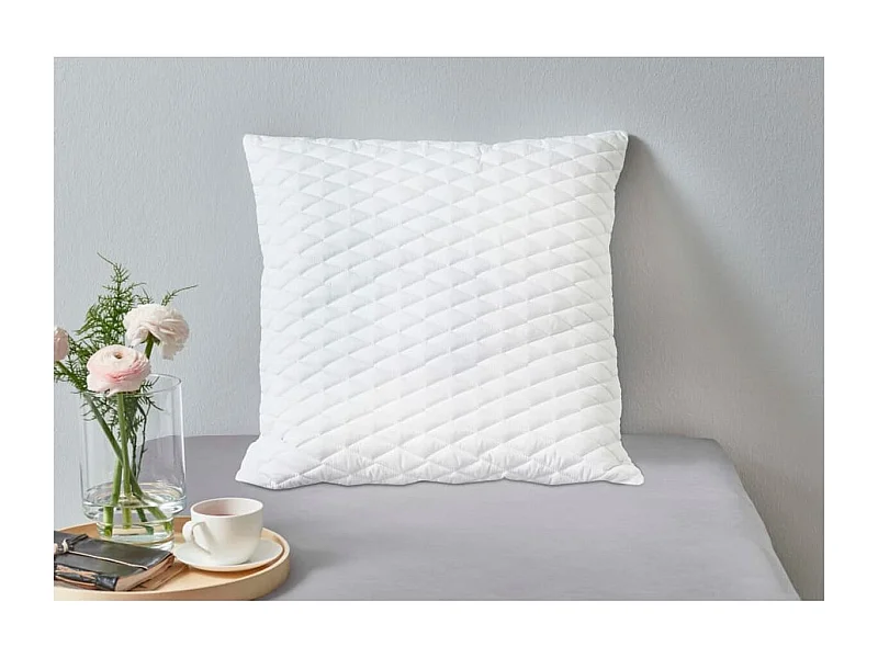 Pack de 2 almohadas Scala espuma viscoelástica blanco 14x80x80 cm
