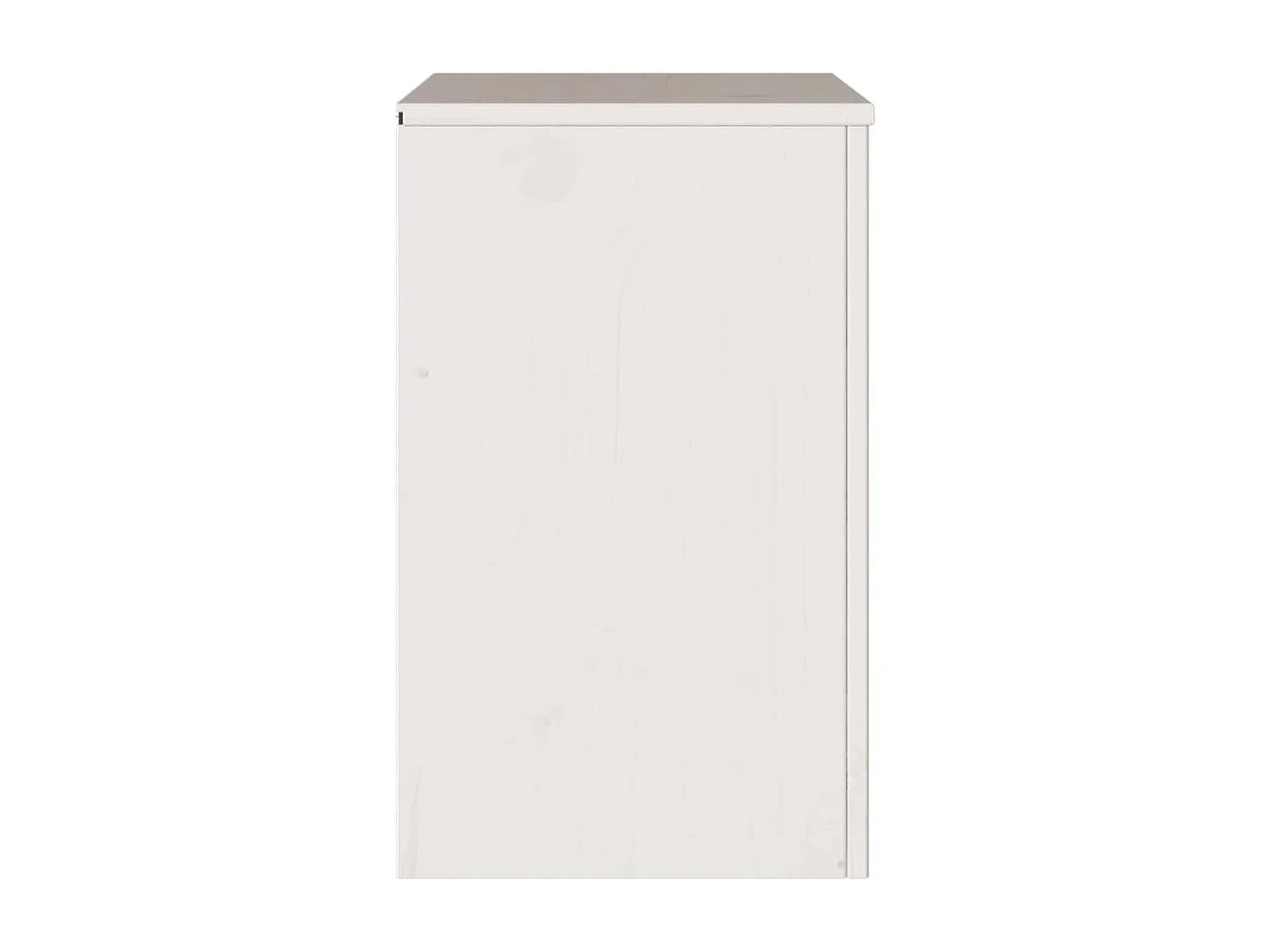 Couchtisch Drammen Weiß 45 x 35 x 56 cm Massives Kiefernholz