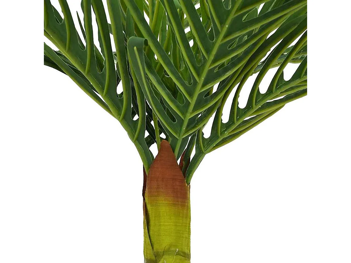 Planta artificial Palma 9 hojas verde 70 cm