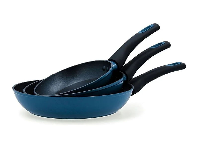 Set de 3 sartenes Future Quid aluminio forjado azul