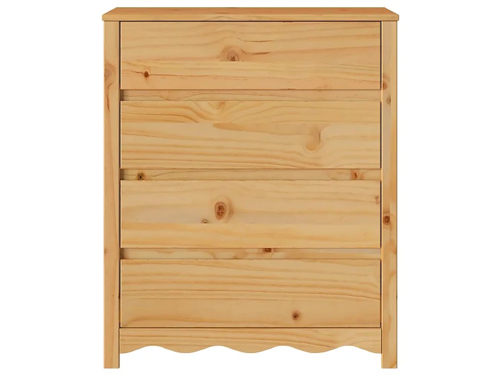 Baú de Gavetas com gaveta Drammen Carvalho 76,5 x 40 x 91 cm