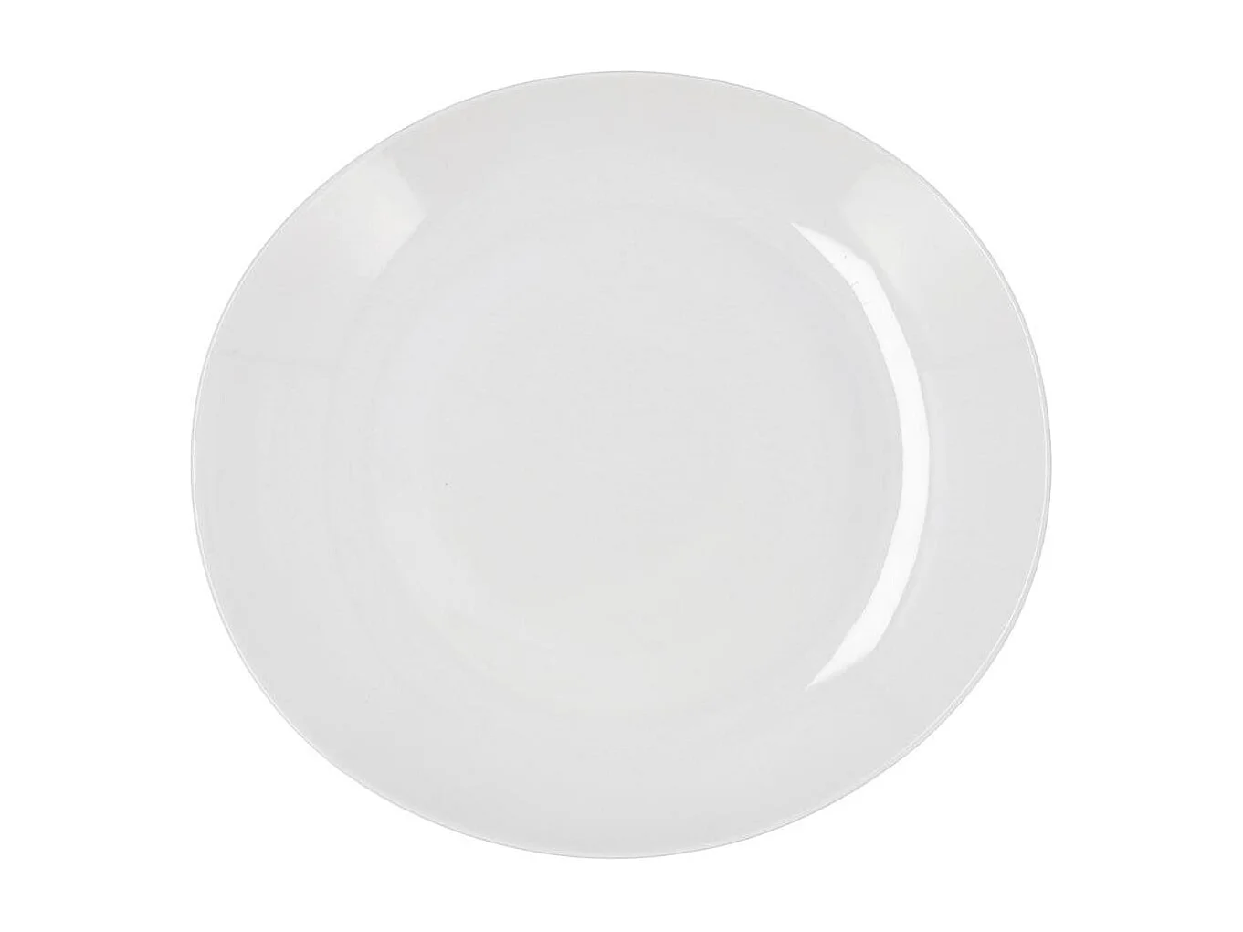 Plato steak Select Quid diseño ovalado porcelana blanco 26x28 cm
