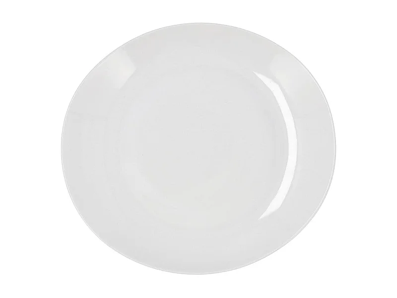 Plato steak Select Quid diseño ovalado porcelana blanco 26x28 cm