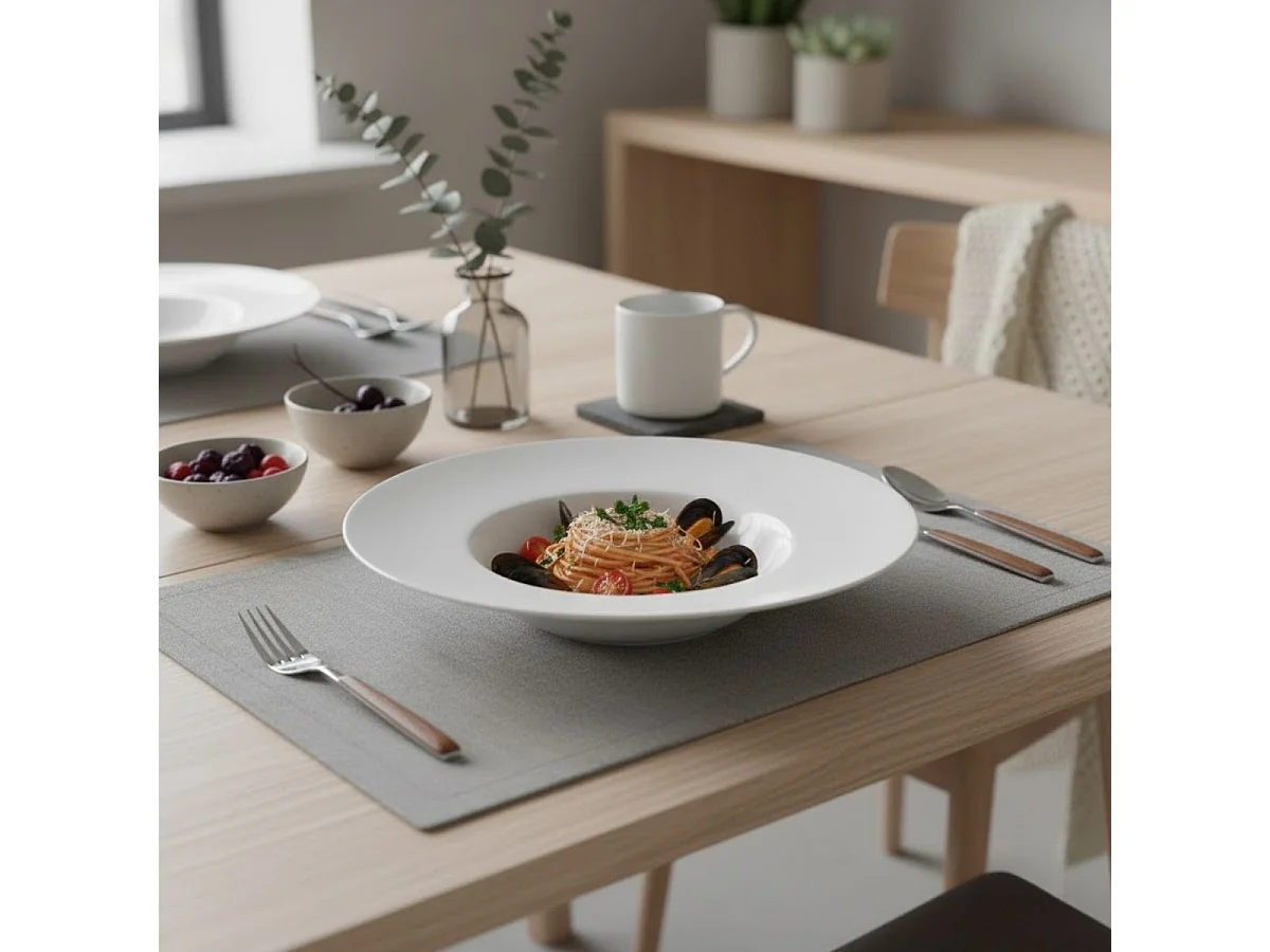 Plato de risotto Select Quid porcelana blanco Ø26,5 cm