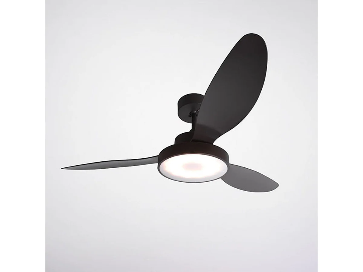 Ventilador de techo Tulum Shakespear 25W 3 aspas mando a distancia marrón Ø120 cm