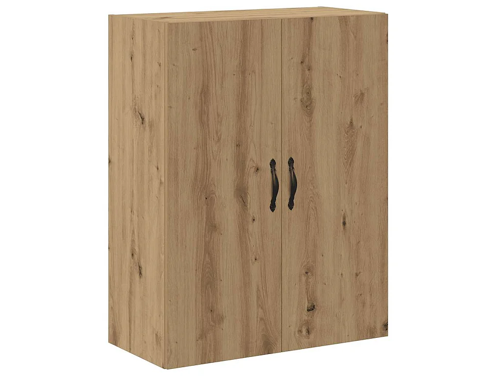 Wandkast 69,5x34x90 cm bewerkt hout artisanaal eikenkleurig