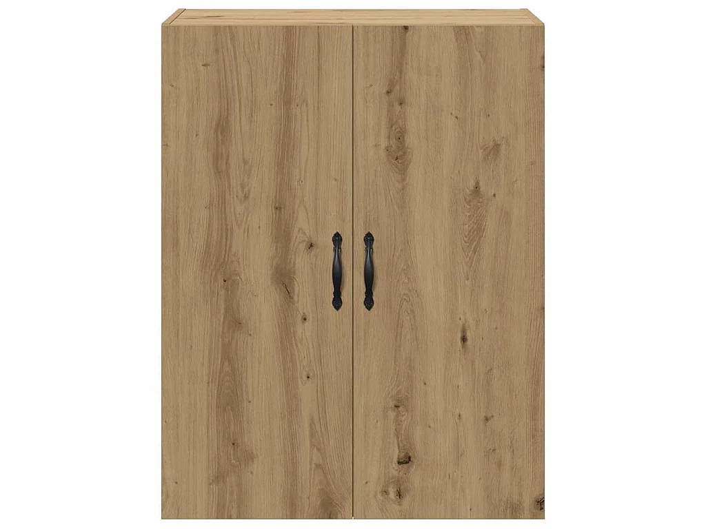 Wandkast 69,5x34x90 cm bewerkt hout artisanaal eikenkleurig