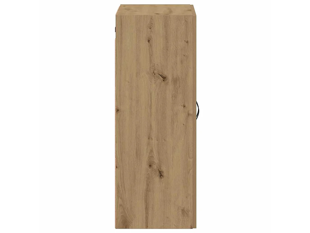Wandkast 69,5x34x90 cm bewerkt hout artisanaal eikenkleurig