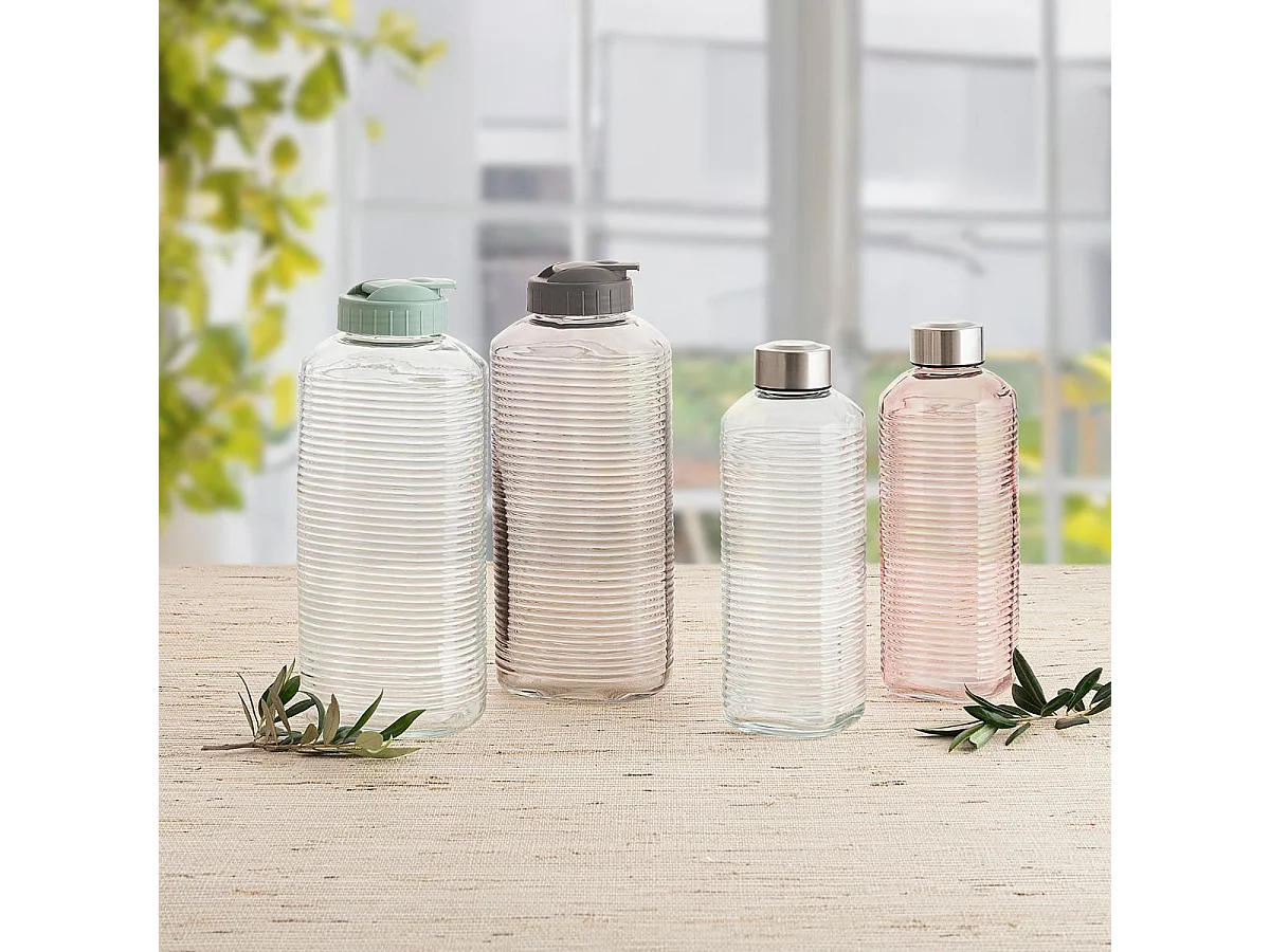 Botella Velvet Quid 1L tapón rosca gris