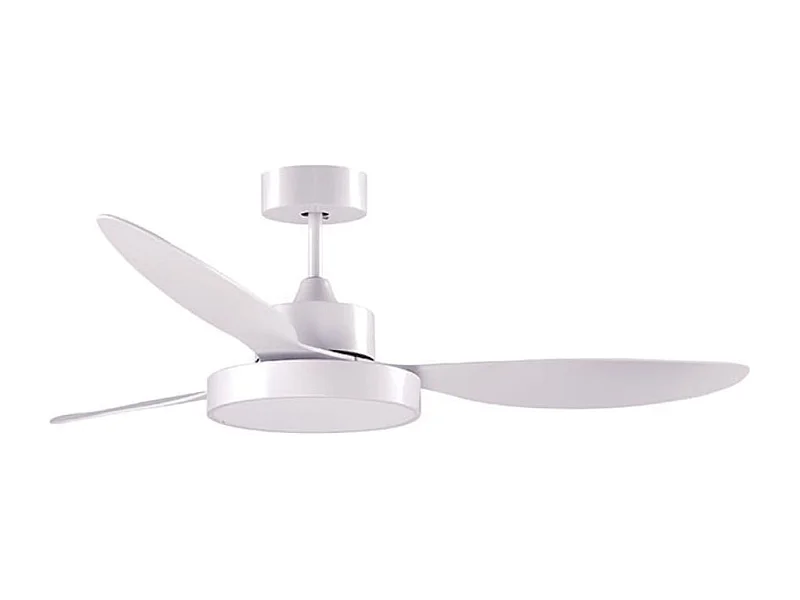 Ventilador de techo Tulum Shakespear 25W 3 aspas mando a distancia blanco Ø120 cm