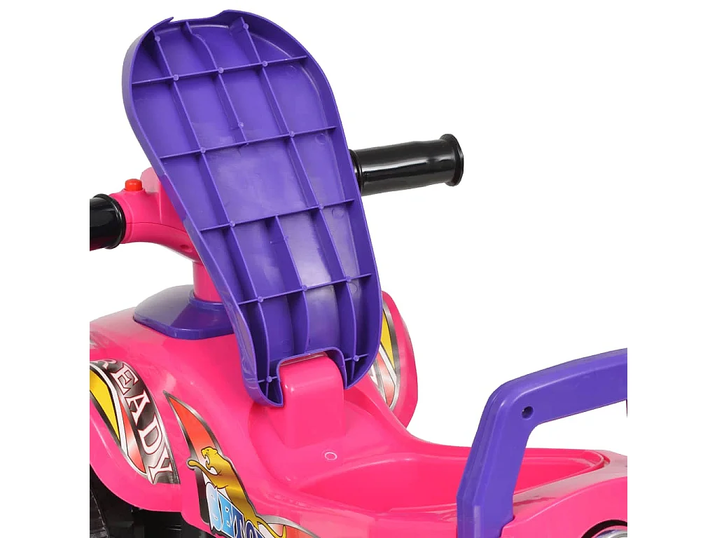 vidaXL VTT pour enfants avec son et lumière Rose et violet