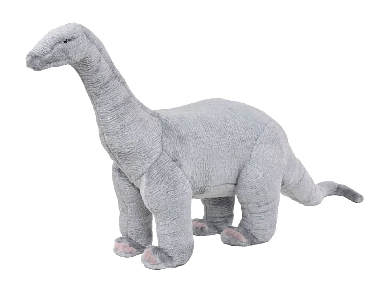 VidaXL Peluche de dinosaurio Braquiosaurio XXL gris 58x138 cm