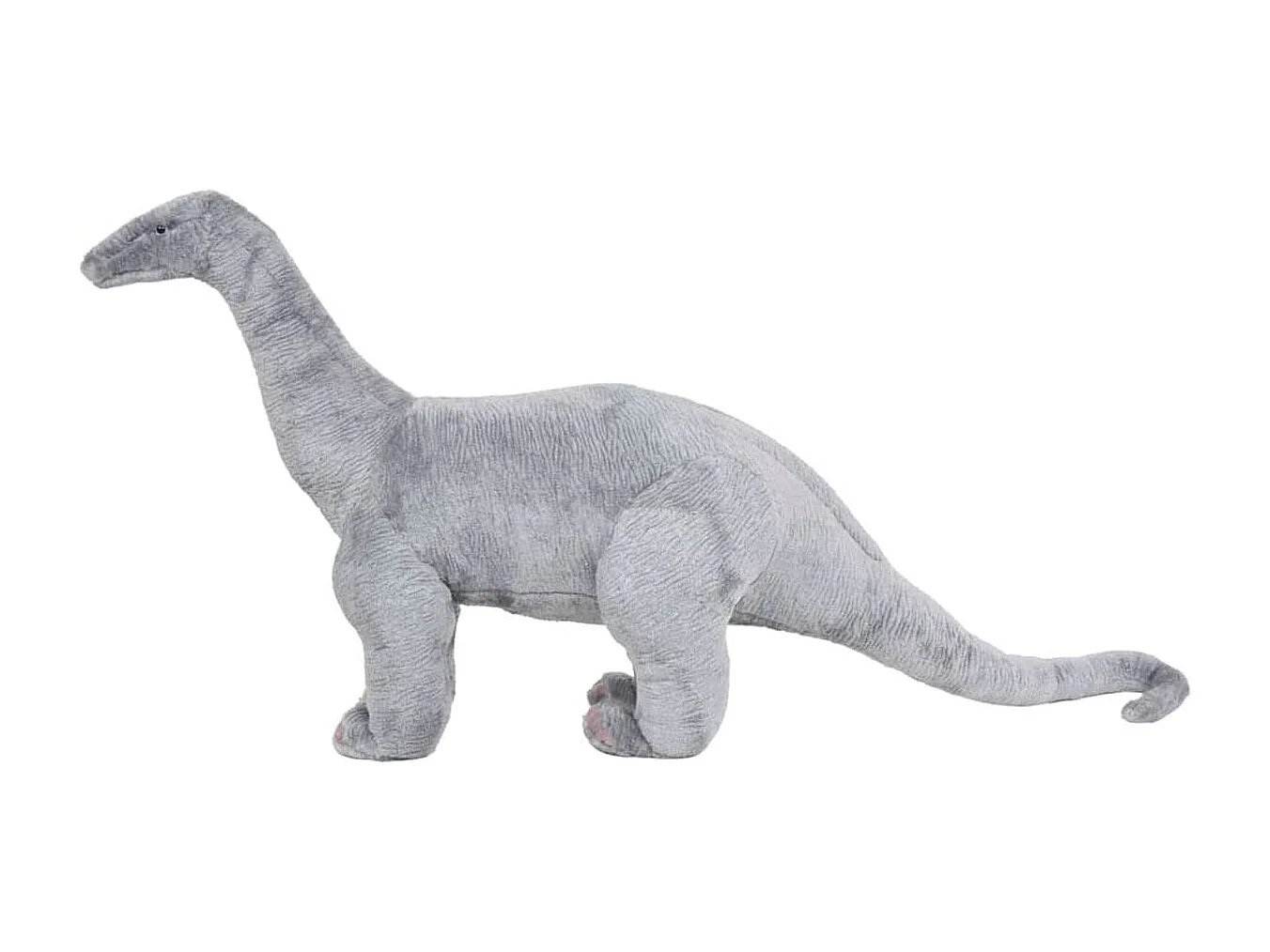 VidaXL Peluche de dinosaurio Braquiosaurio XXL gris 58x138 cm